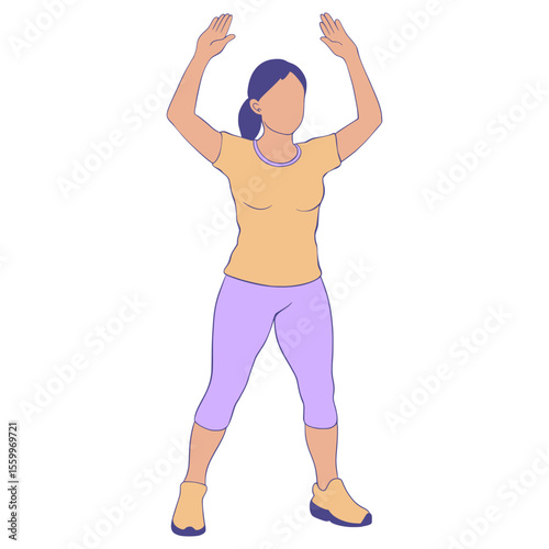 Gymnastics Sports Cartoon Illustration