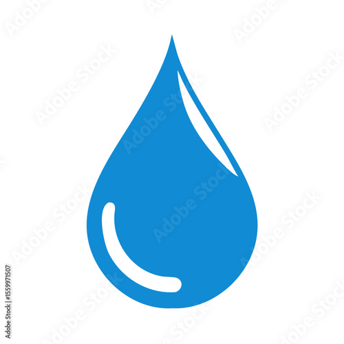 Drop icon on white background. Water icon. Vector.