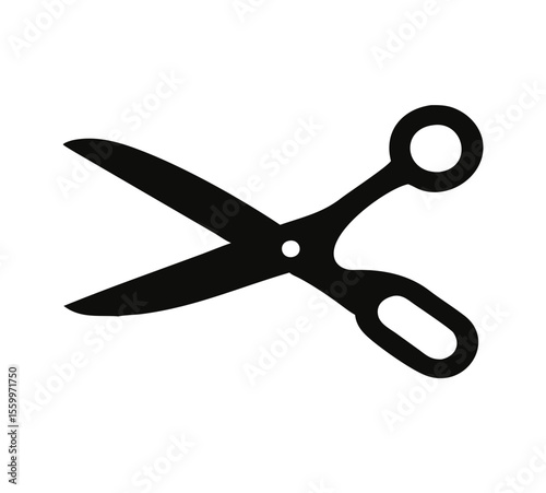 Scissors silhouette icon. Vector illustration