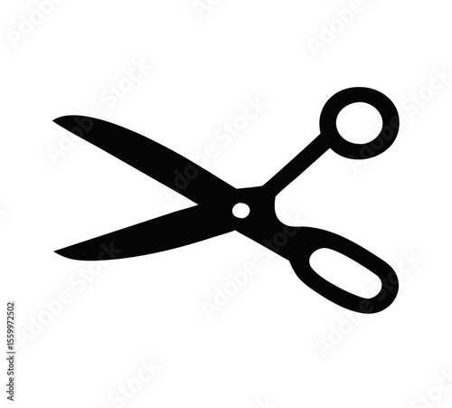 Scissors silhouette icon. Vector illustration