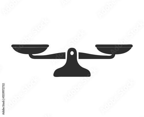 Scales. Balanse icon. Vector illustration