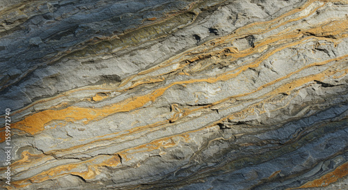 Layered rock formation texture