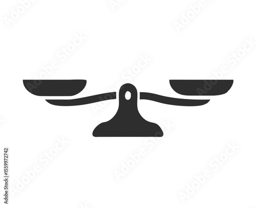 Scales. Balanse icon. Vector illustration