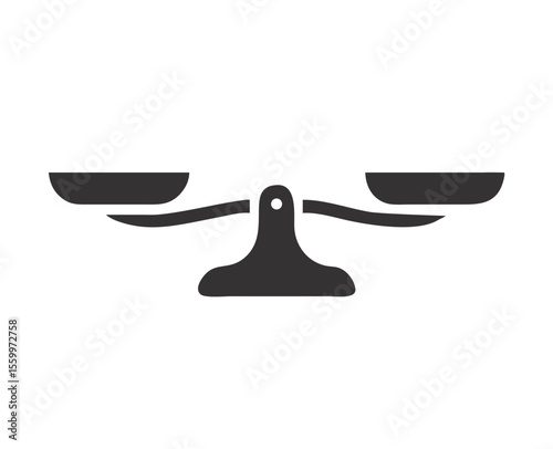 Scales. Balanse icon. Vector illustration