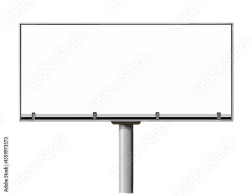 Blank billboard mockup. Vector illustration