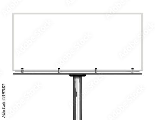 Blank billboard mockup. Vector illustration