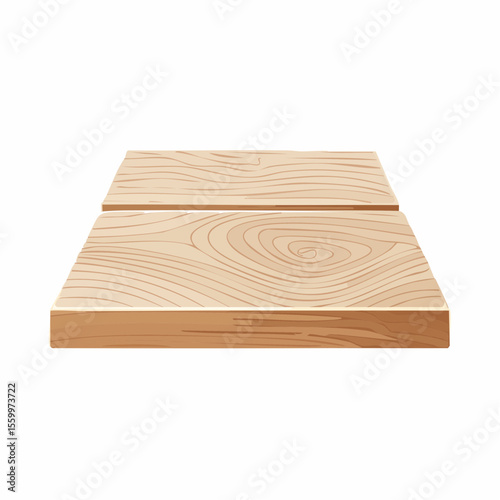Wooden Boards with Natural Grain: Close-up of two wooden boards with their organic textures and patterns showcased. The light brown hue of the wood adds warmth and highlights the natural grain.
