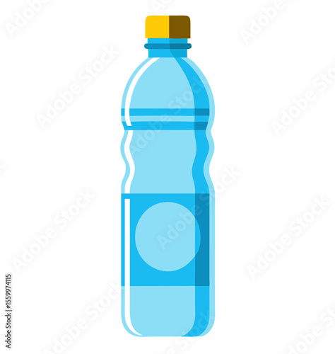 Water bottle flat style. Vector illustration