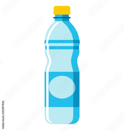Water bottle flat style. Vector illustration