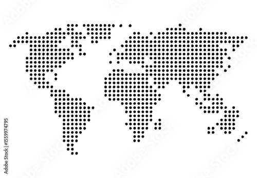 World map simple illustration. Vector