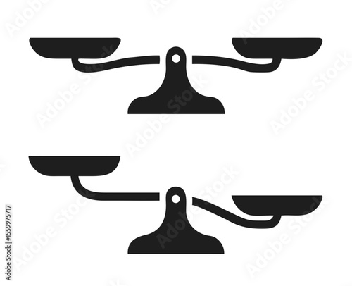 Scales . Balanse icon. Vector illustration
