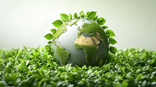 Earth surrounded by lush green foliage (1)
