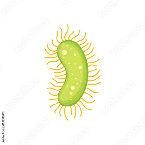 Viruses, germs and bacteria, microorganism types. Illness or disease microscopic cells and infection, microbes and antibodies. Dangerous pathogen, microbiology. Realistic 3d vector illustration
