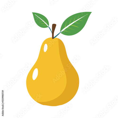 pear isolated on white