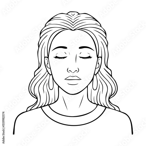 girl with long hair