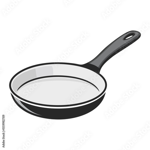 Frying pan icon. Pan icon
