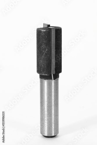 Cylinder milling wood cutter on white background - woodworking tool