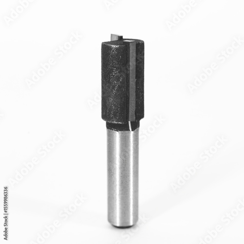 wood milling cutter on white background - woodworking tool