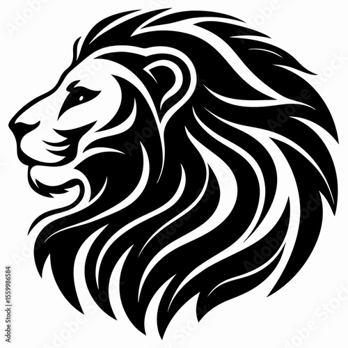 Wallpaper Mural Majestic African Lion Head Illustration Torontodigital.ca