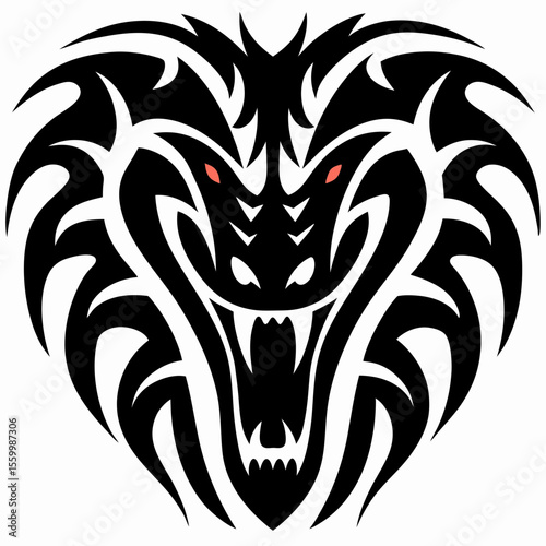 Tribal Cobra Head Tattoo Design