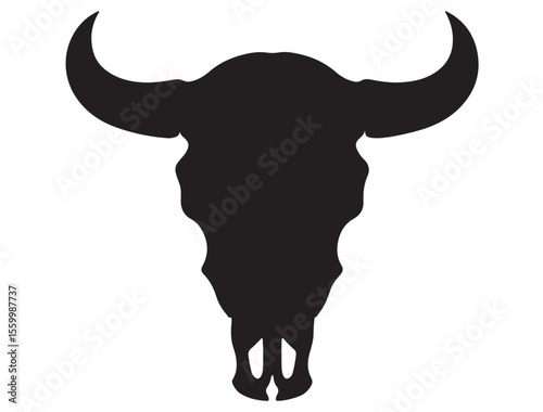 BULL SKULL SILHOUETTE 