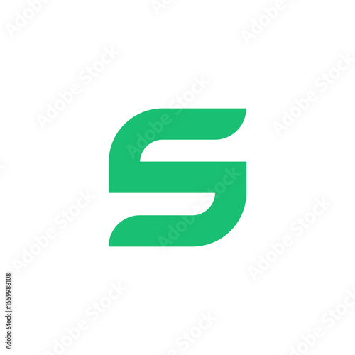 Letter S Agricultural Eco Friendly Simple Logo Design.