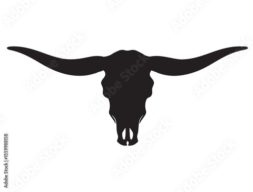 BULL SKULL SILHOUETTE 