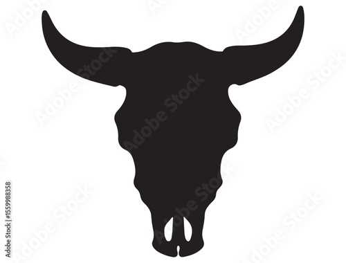 BULL SKULL SILHOUETTE 