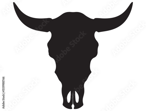 BULL SKULL SILHOUETTE 