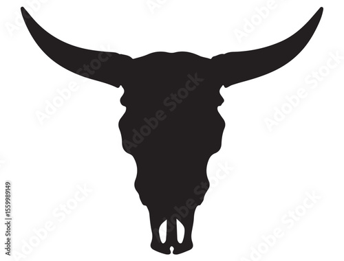 BULL SKULL SILHOUETTE 