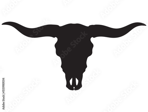 BULL SKULL SILHOUETTE 