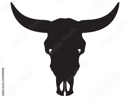 BULL SKULL SILHOUETTE 