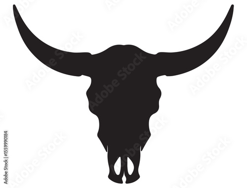 BULL SKULL SILHOUETTE 