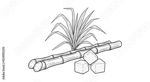 Harvesting the Sweetness Natural Sugarcane Fields and Production of Pure Granulated Sugar