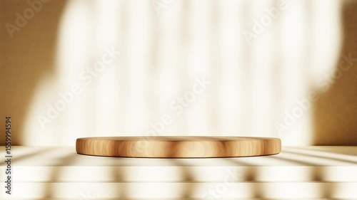3D rendering of minimal podium scene for product presentation
