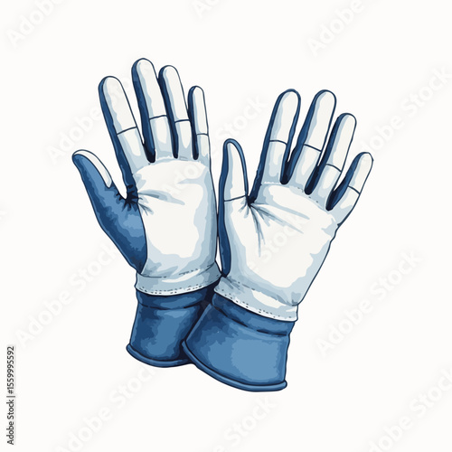 Winter golf gloves showcase insulated pair ideal for sports. Winter golf gloves keep hands warm during cold weather activities and outdoor recreations.