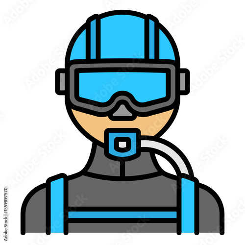 Vector illustration of Scuba Diver