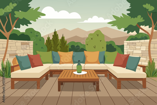 Backyard Oasis Peaceful Garden Lounge