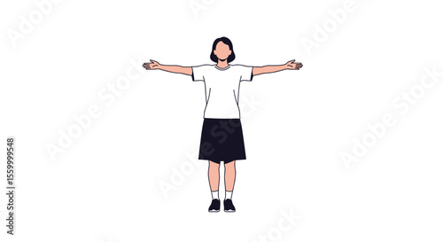 Aerobic Exercise Woman Doing Arms Stretching For Weight Loss Increase Flexibility Burn Calories Improve Mood