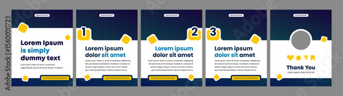 editable carousel template for social media posts