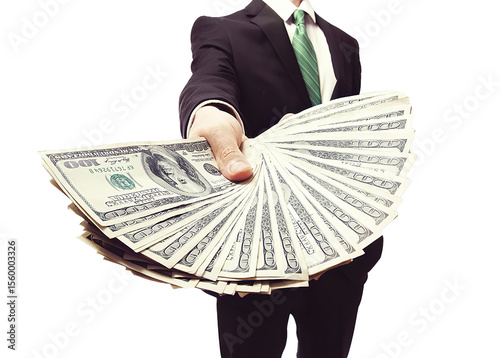 businessman with money