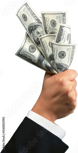 hand with money