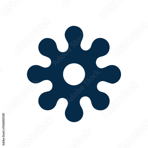 Neuron logo or nerve cell logo with concept vector illustration template.