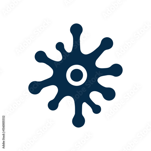 Neuron logo or nerve cell logo with concept vector illustration template.