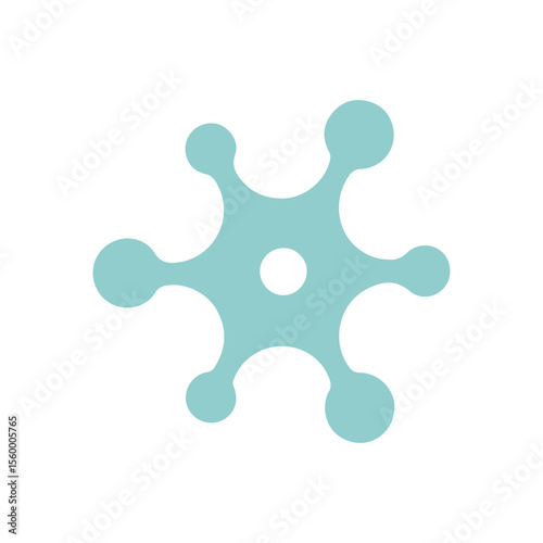 Neuron logo or nerve cell logo with concept vector illustration template.