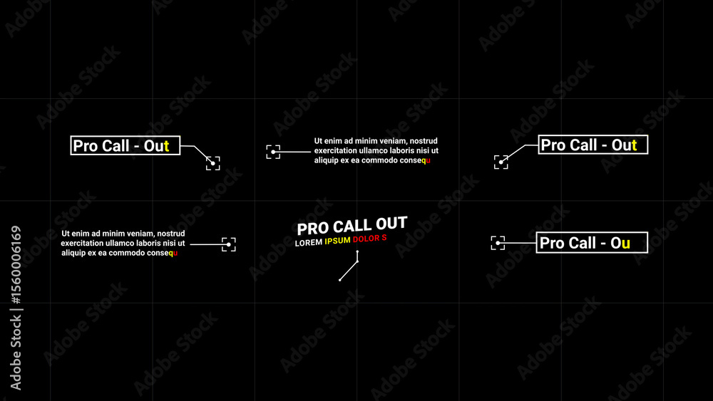 Call - Outs 3 (RGB) Stock Template | Adobe Stock