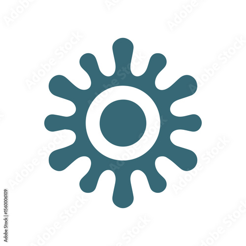 Neuron logo or nerve cell logo with concept vector illustration template.
