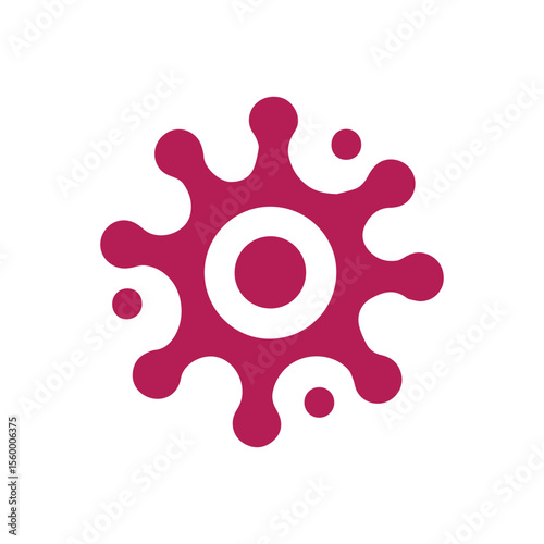 Neuron logo or nerve cell logo with concept vector illustration template.