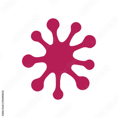Neuron logo or nerve cell logo with concept vector illustration template.