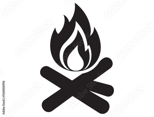 CAMPFIRE SILHOUETTE